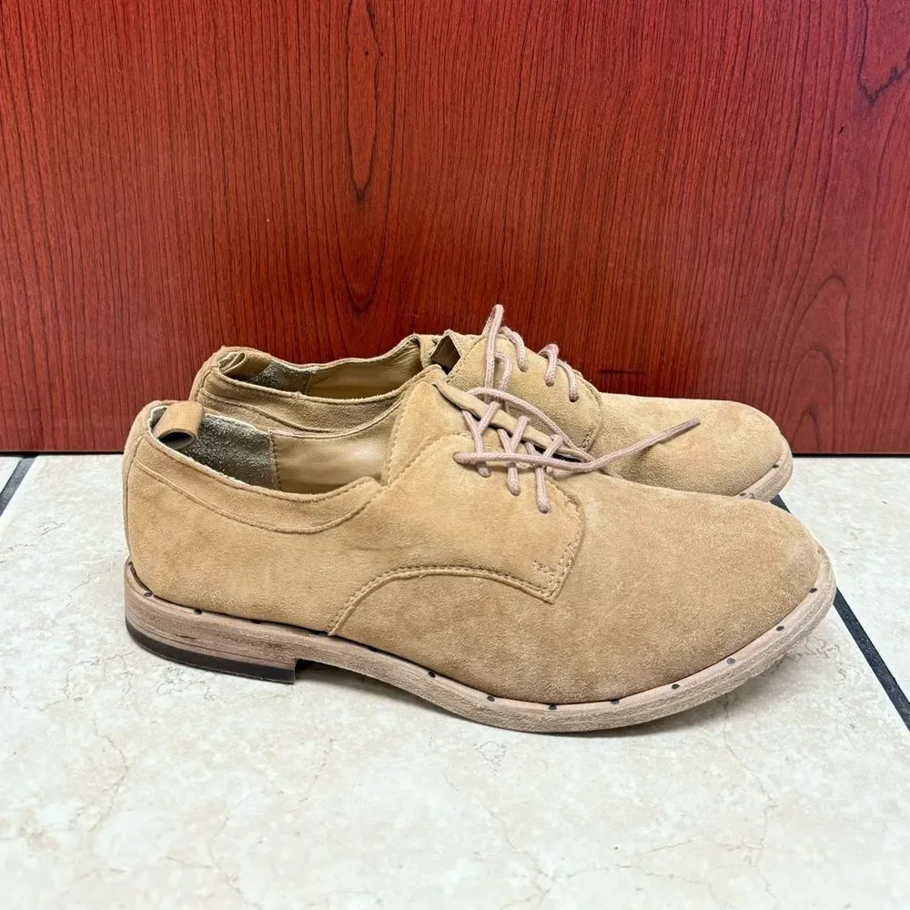 Beek Partridge Oxford brown suede and leather woman’s shoes size 6